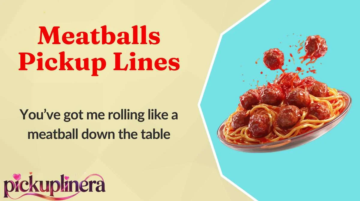 Meatballs Pickup Lines