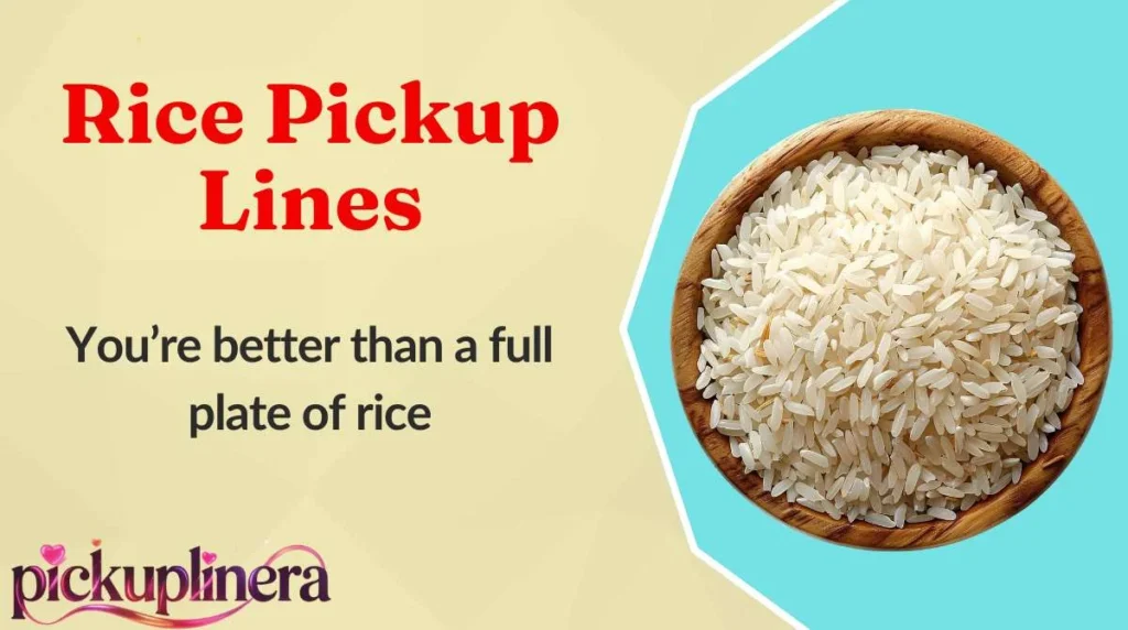 Rice Pickup Lines